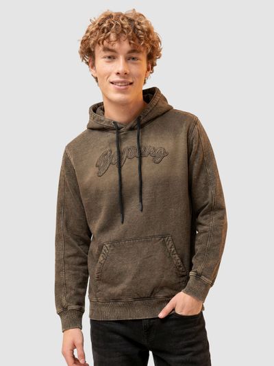 Light Grey Minimal Printed Hoodie